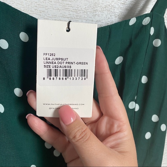 FINAL PRICE Faithfull The Brand Lea Polka Dot Jumpsuit - Picture 6 of 6